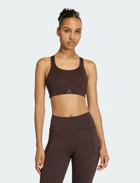 Reggiseno Optime Allenamento Supporto Alto 4X (E-G) Aurora Coffee - Adidas - FashionsVida