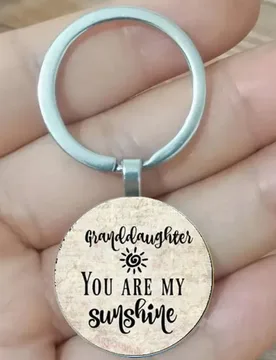 You are my sun keychain, inspiring charm. You are my only sunshine, a gift for my granddaughter - Aliexpress - FashionsVida