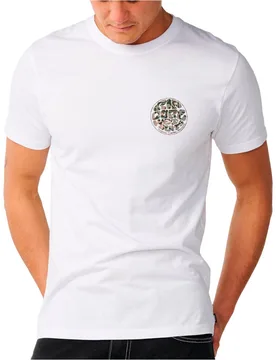 Wettie passage icon tee camiseta manga corta hombre Blanco (M) - Rip curl - FashionsVida
