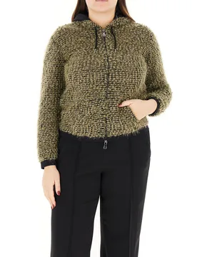 Felpa con cappuccio COLLECTION VERDE MILITARE S - ELENA MIRO' - FashionsVida