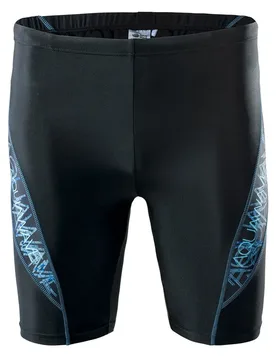 Barid Swimming Boxer Black / Blue Curacao Logo 2XL Men - Aquawave - FashionsVida