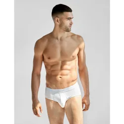 Bread & Boxers - Pack de 3 slips de hombre algodón orgánico liso