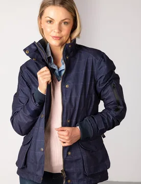 Danby Womens Tweed Print Jacket - - Size: 16 - Rydale - FashionsVida