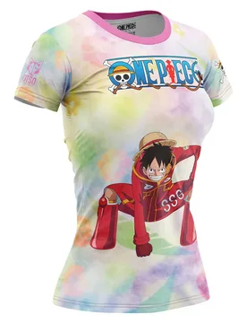Maglietta A Maniche Corte One Piece Egghead Luffy And The Crew Pink M - OTSO - FashionsVida
