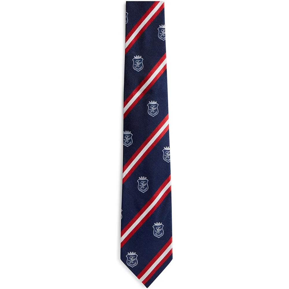 Corbata en color y estampado de rayas de hombre - Tommy Hilfiger - FashionsVida