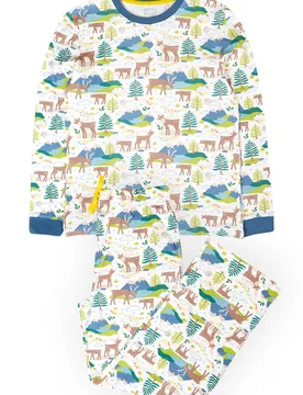 Mens 100% Organic Cotton Mens Penzance Pyjamas - Frugi - FashionsVida