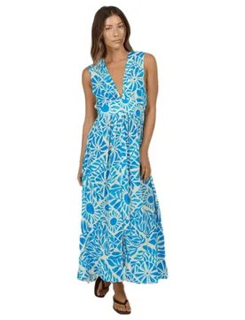 Robe Longue Sans Manches Windward Maxi Bold Blue M - Salty Crew - FashionsVida