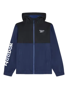 Mens Windbreaker Jacket - Blue - Size X-Large - Reebok - FashionsVida