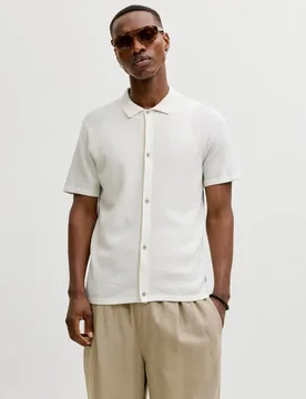Jack & Jones - Camisa de hombre manga corta de punto - jack & jones - FashionsVida