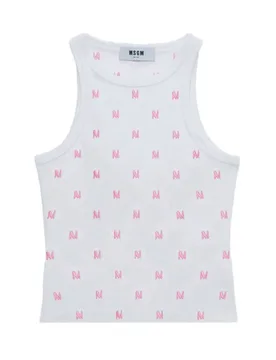 MSGM Top White - Msgm - FashionsVida