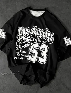 Summer Man Short Sleeves Sport Baseball Jerseys Number 53 Los Angeles Print Mens T-Shirt Oversize 6colors Tees Men Clothes - Aliexpress - FashionsVida