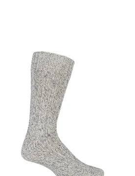 Pair Grey Wool Rich Heavy Walking Boot Socks Men's 6-11 Mens - - Grey - Size: 6-11 Mens - Workforce - FashionsVida