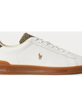 Zapatillas HRT III de hombre tipo casco bajas piel - Polo Ralph Lauren - FashionsVida