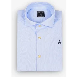 Camisa de cuadros de hombre regular fit con cuello cutaway