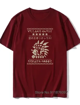 Monster Hunter Required Rathalos T Shirt Tees Amazing Simple Large Size O Neck 100% Cotton Man's Tops - Aliexpress - FashionsVida