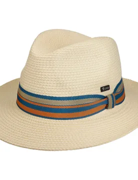 Danmora Bogart Raffia Hat by - cream white - Female - Size: L (58-59 cm) - Lipodo - FashionsVida