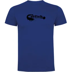 Catfish Short Sleeve T-shirt Royal Blue 3XL Men
