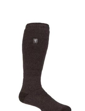 Mens 1 Pair SOCKSHOP 2.3 TOG Original RHS The Royal Horticultural Society Thermal Wellington Boot Socks Black Twist 6-11 - Black - Size: 6-11 Mens - Heat Holders - FashionsVida