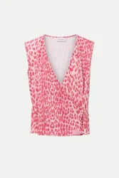 OH APRIL Solin Plissee Top Rosa L