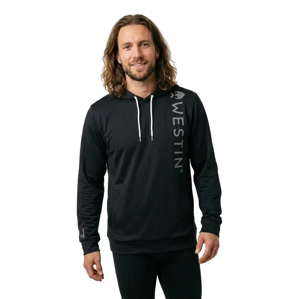 Vertical Tech Hoodie Black M Men - Westin - FashionsVida