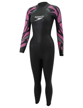 Proton Woman Long Sleeve Neoprene Wetsuit Black / Purple 2XS Women - Speedo - FashionsVida