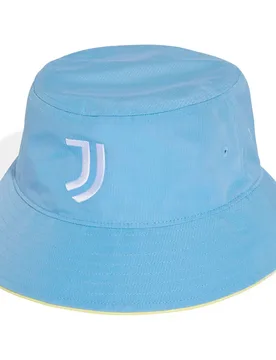 Chapeau Bob Juventus Away Ash Blue / Pearl Citrine 60 cm Homme - Adidas - FashionsVida