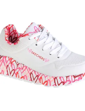 Sneaker Street Uno Lite Lovely Luv White EU 32 - Skechers - FashionsVida