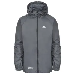 Adults Unisex Qikpac Packaway Waterproof Jacket (Flint) - Multicolour - Size X-Small