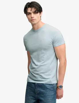 Superdry Herren Sd & co Logo T-shirt mit Stickerei Light Blue - Größe: XL - 29.99 - FashionsVida