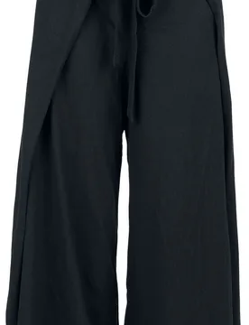 Stoffhose - Wrap Pants - L-XL bis XXL-3XL - für Damen - Größe XXL-3XL - schwarz - Frauen - female - Black Premium by EMP - FashionsVida