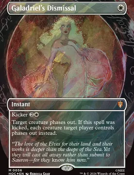Galadriels Dismissal (Borderless Art Surge Foil) The Hobbit Commander - Magic: The Gathering - FashionsVida