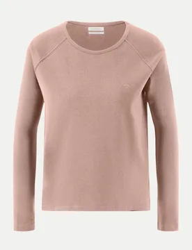 Langarmshirt mit Rundhalsausschnitt Rosa S - Fynch-Hatton - FashionsVida