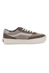 Sneakers marroni in suede con fodera plaid Brooklyn LS 36