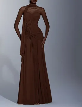 Elegante bustier de malla de punto de gris-verde con alto estiramiento, panel frontal fruncido, detalle de torsión que estiliza la cintura, bajo de c - Shein - FashionsVida