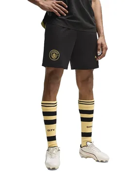 Short Loin Manchester City Fc 26/27 Replica Black / Flaxen L - Puma - FashionsVida