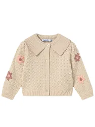 Cardigan per neonata crema 92
