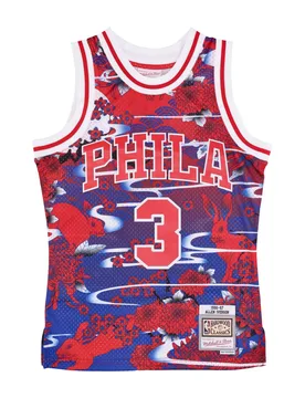 Canotta Basket Uomo Nba Ah Swingman Jersey 5.0 Hardwood Classics 1996 No 3 Allen Iverson Phi76e Red/royal - Mitchell & Ness - FashionsVida
