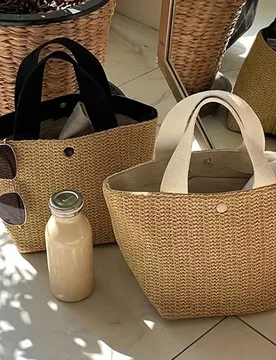Bolso de Mano Tejido Bohemio - Bolso Grande Negro, Adecuado para Playa, Camping y Actividades al Aire Libre, Bolso de Playa Ideal para Aventuras de Mu - Shein - FashionsVida