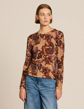 Camiseta de mujer estampada de manga larga - Escorpion - FashionsVida