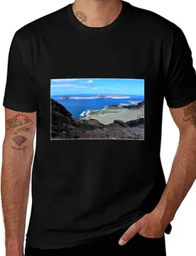 View of La Graciosa from El Embarcadero, Lanzarote T-Shirt Street Art Print Tee Shirt - Aliexpress - FashionsVida