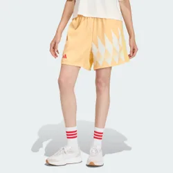 Short in raso House of Tiro x Common Goal XS Semi Ice Tangerine / Pure Ruby / Off White