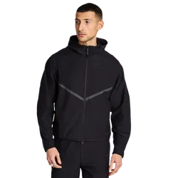 Tech Herren Kapuzenpullover - Schwarz - Größe L - Poly Woven Black L