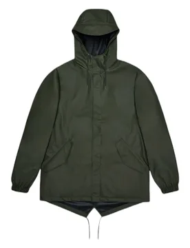 Giacca fishtail jacket - green - Rains - FashionsVida