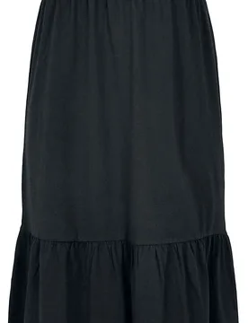 Kleid lang - Ladies Long Valance Summer Dress - L bis 4XL - für Damen - Größe L - schwarz - Frauen - female - Urban classics - FashionsVida