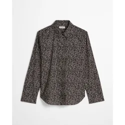 Blusa de mujer en forma de A de popelín papertouch