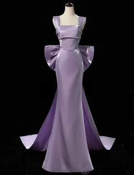 A new purple dress for the coming-of-age ceremony host Pengpeng student graduation art examination singing - Aliexpress - FashionsVida