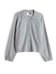 Strickjacke DULENA hellgrau 44 damen