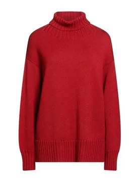 Rollkragenpullover Damen Ziegelrot M,S Damen - Drumohr - FashionsVida