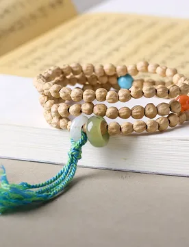 Hundred-fragrant seed natural Hotan Jade multi-loop bracelet, a new Chinese style hand jewelry for cultural relics and arts - Aliexpress - FashionsVida