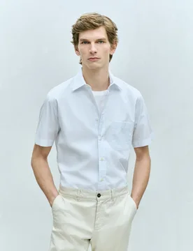 Camisa de manga corta de vestir rayas - Dustin - FashionsVida